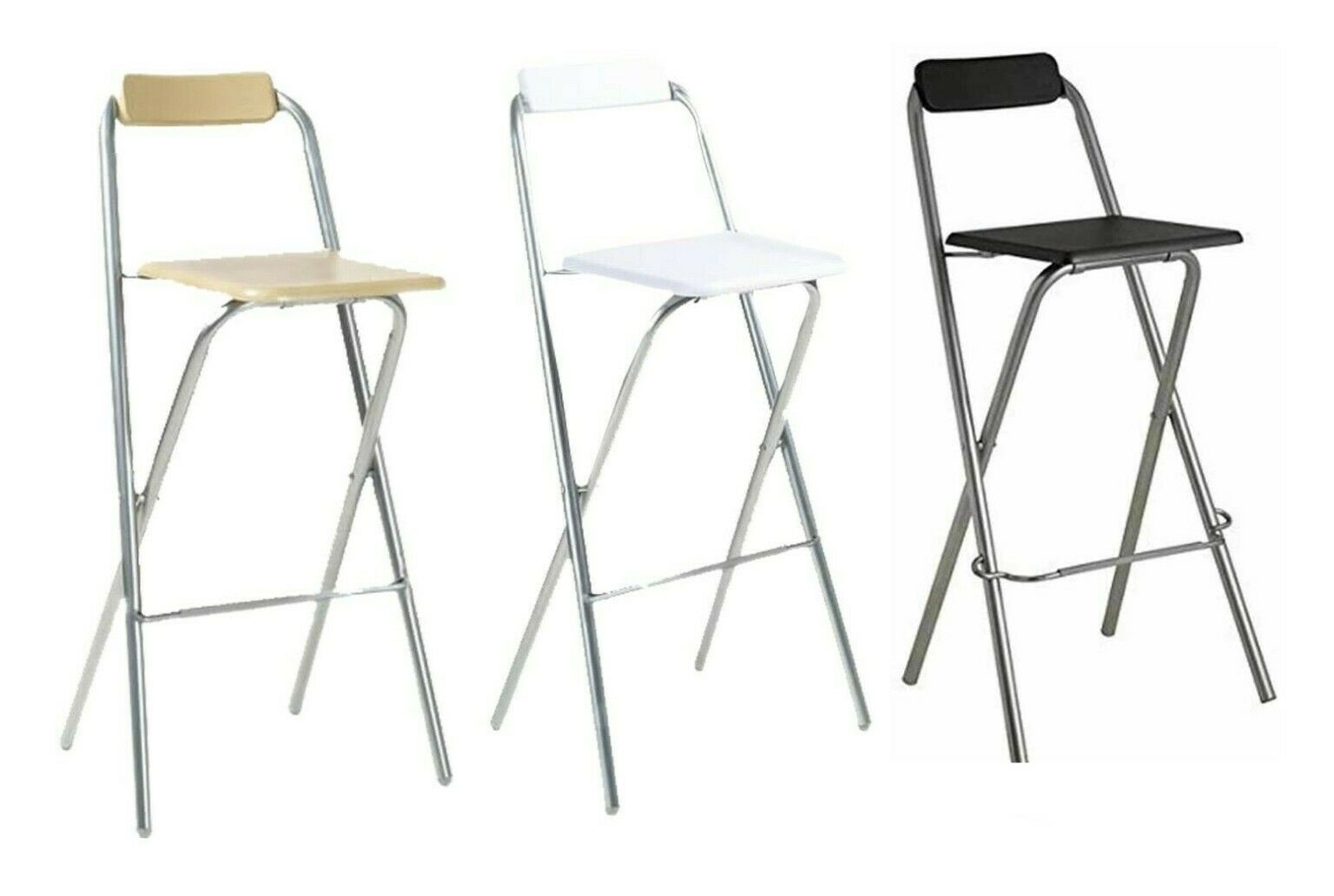Folding Stool Chair For Breakfast Home Kitchen Office School Cafe Use