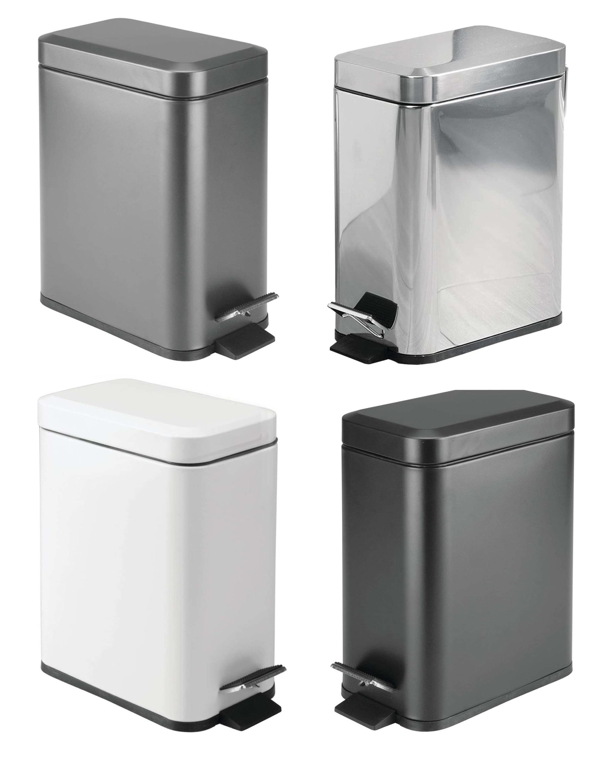 5 Liter Bathroom Toilet Slim Pedal Bin Dust Rubbish Waste Bin